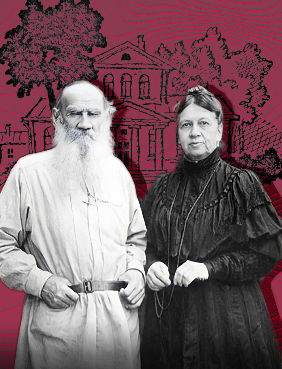 Лев Толстой и&nbsp;его жена Софья Берс