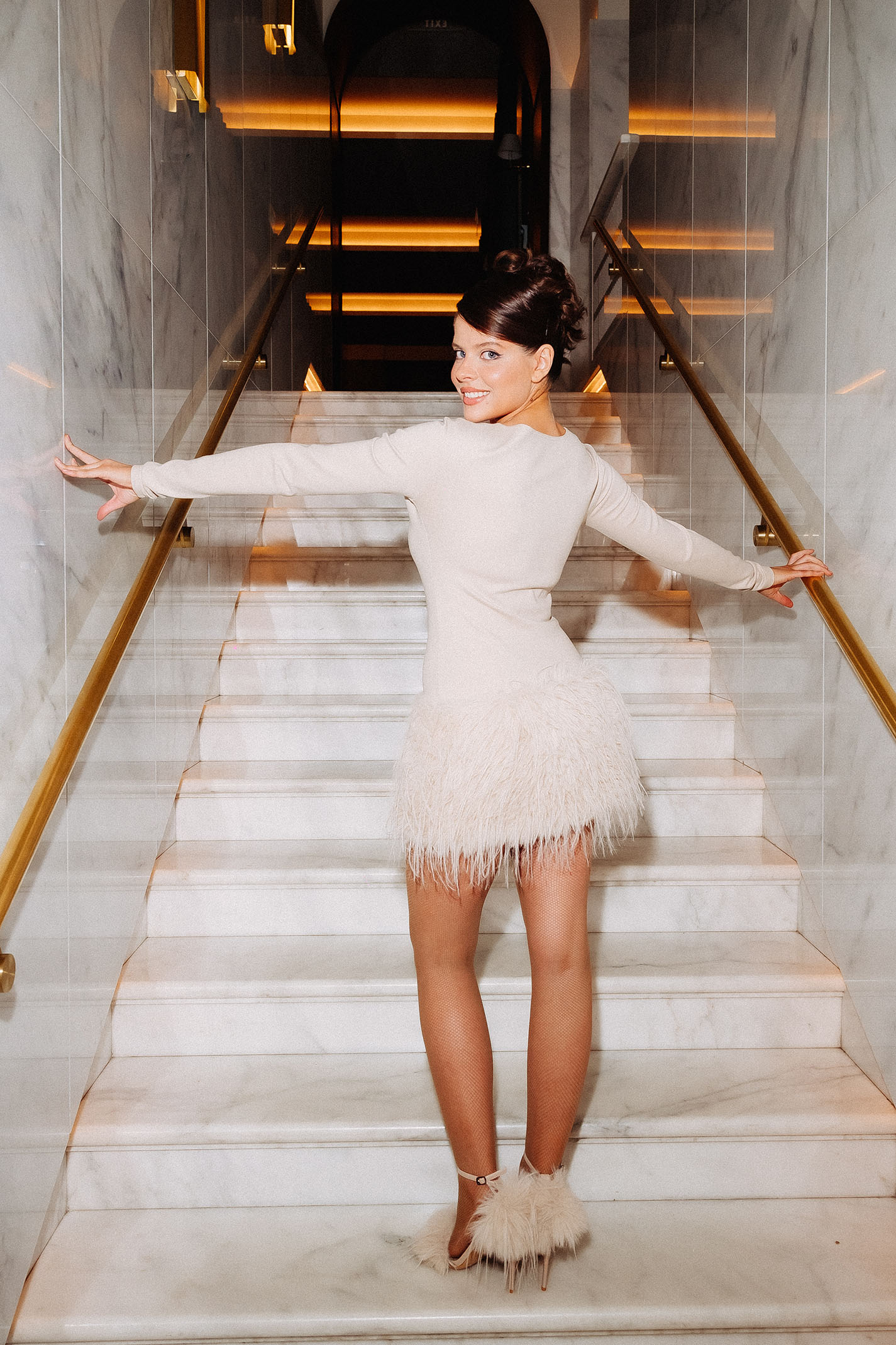 Ангелина Пахомова на премьере сериала «На льду»