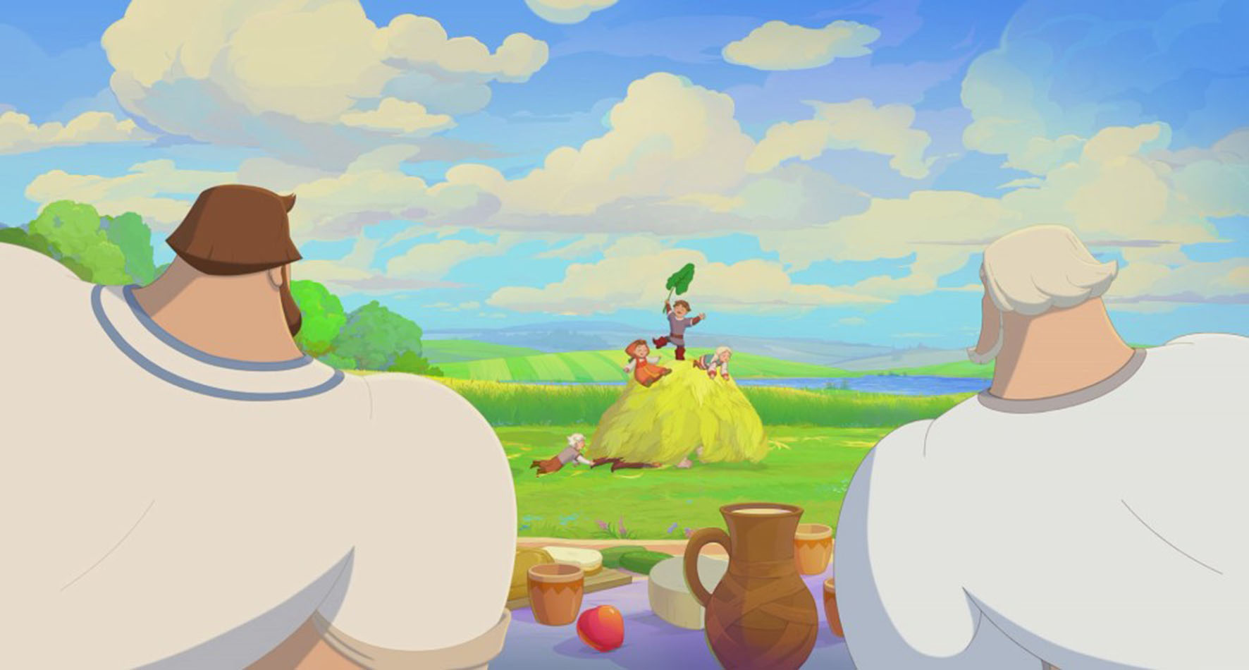 «Три богатыря и гуси-лебеди»