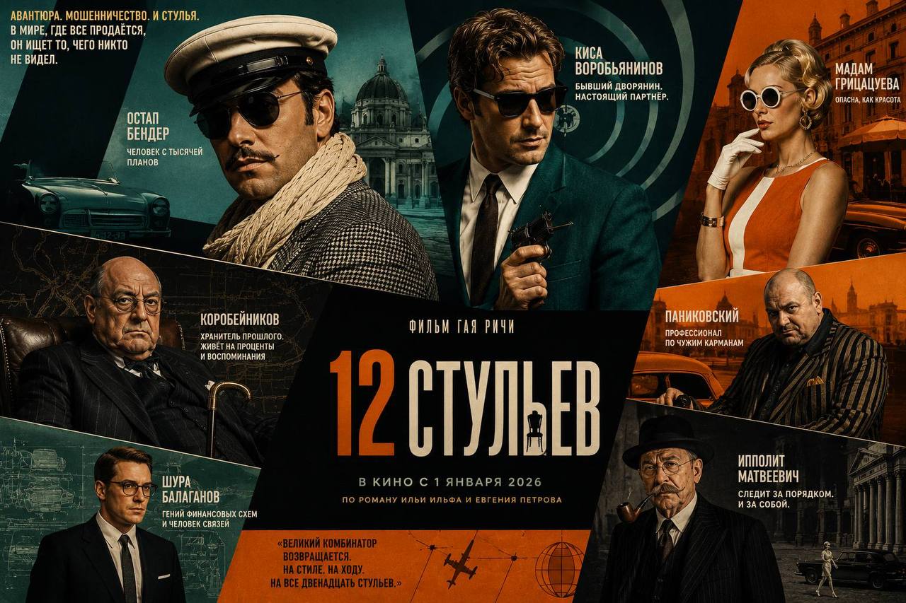 Арт-концепт фильма «12 стульев»