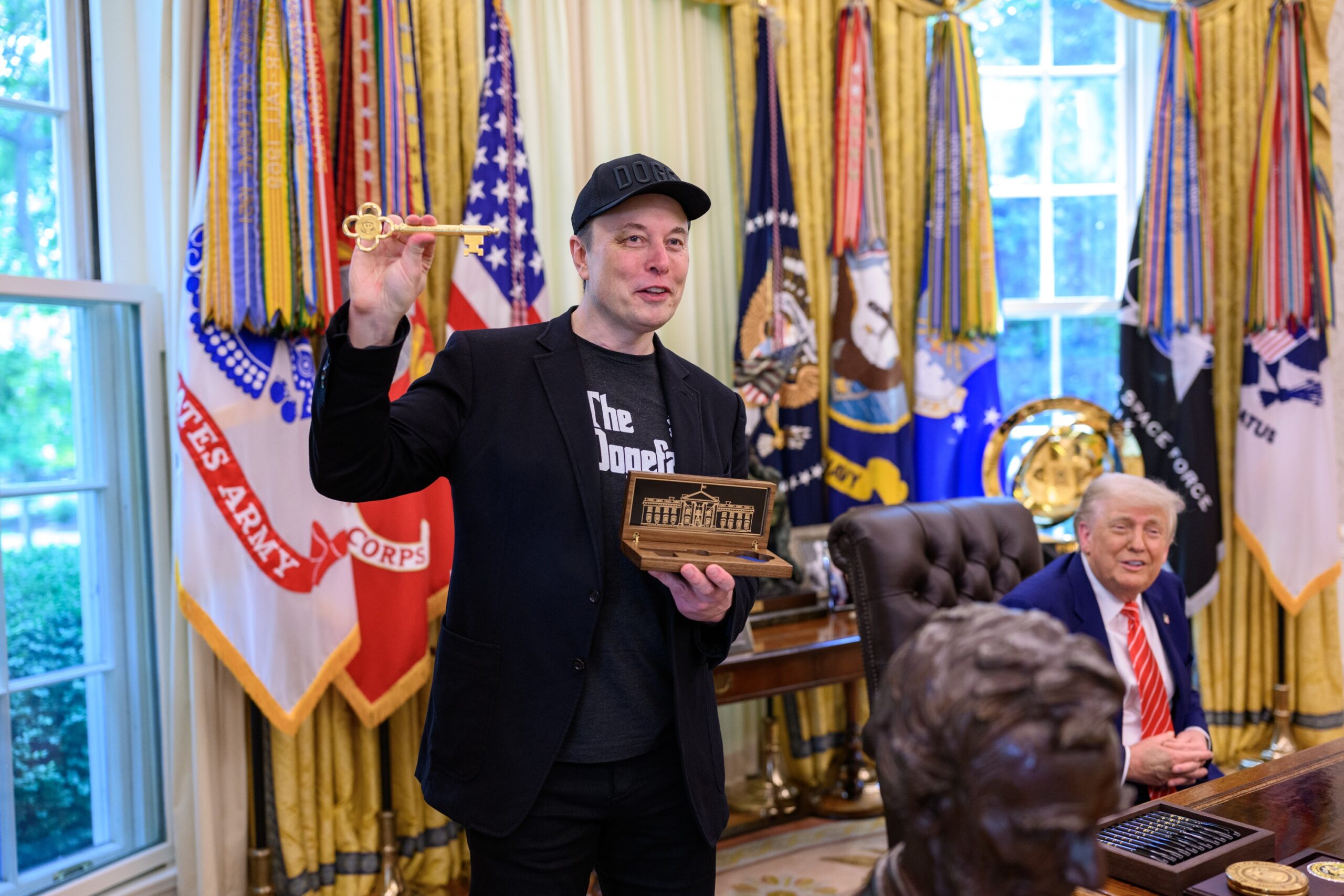 Илон Маск и Дональд Трамп