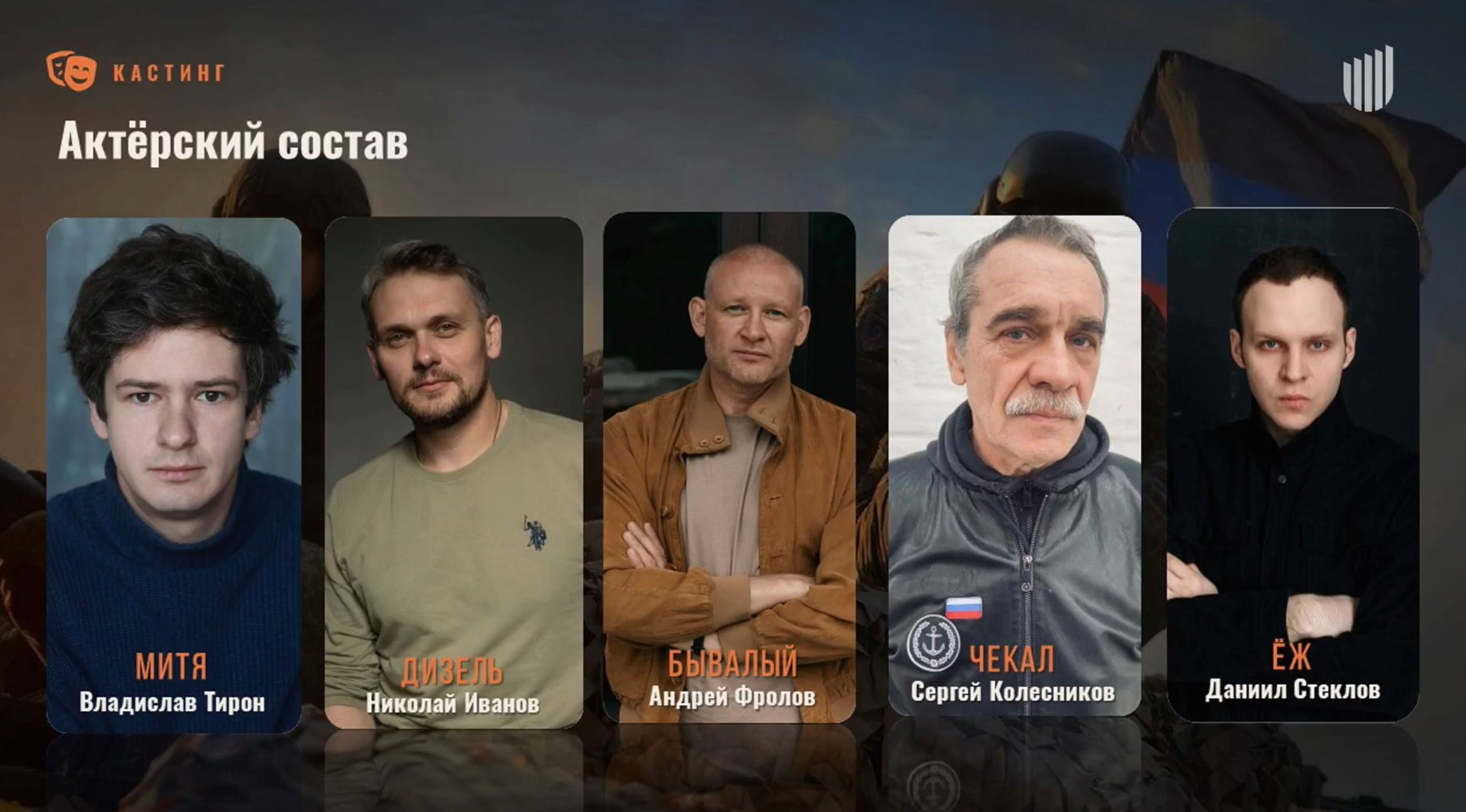 Кастинг фильма «Хождение в огонь»